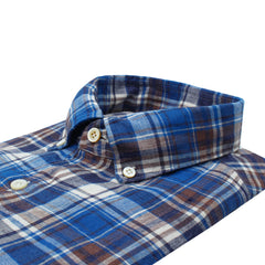 Tokyo sport shirt checked linen button down collar