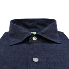 Tokyo slim fit sport shirt in blue linen