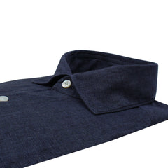 Tokyo slim fit sport shirt in blue linen