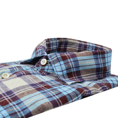 Camicia sportiva Tokyo slim fit in lino a quadri