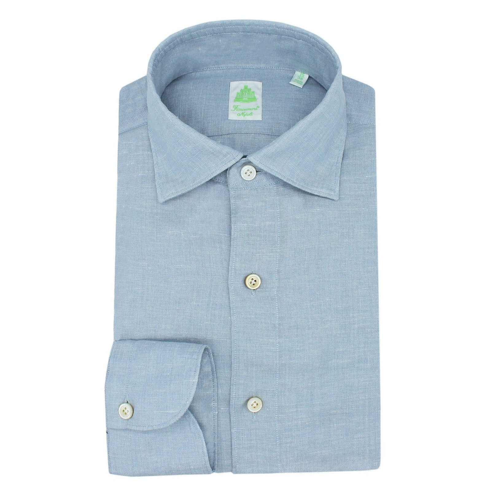 Carlo Riva linen and cotton Tokio slim fit shirt