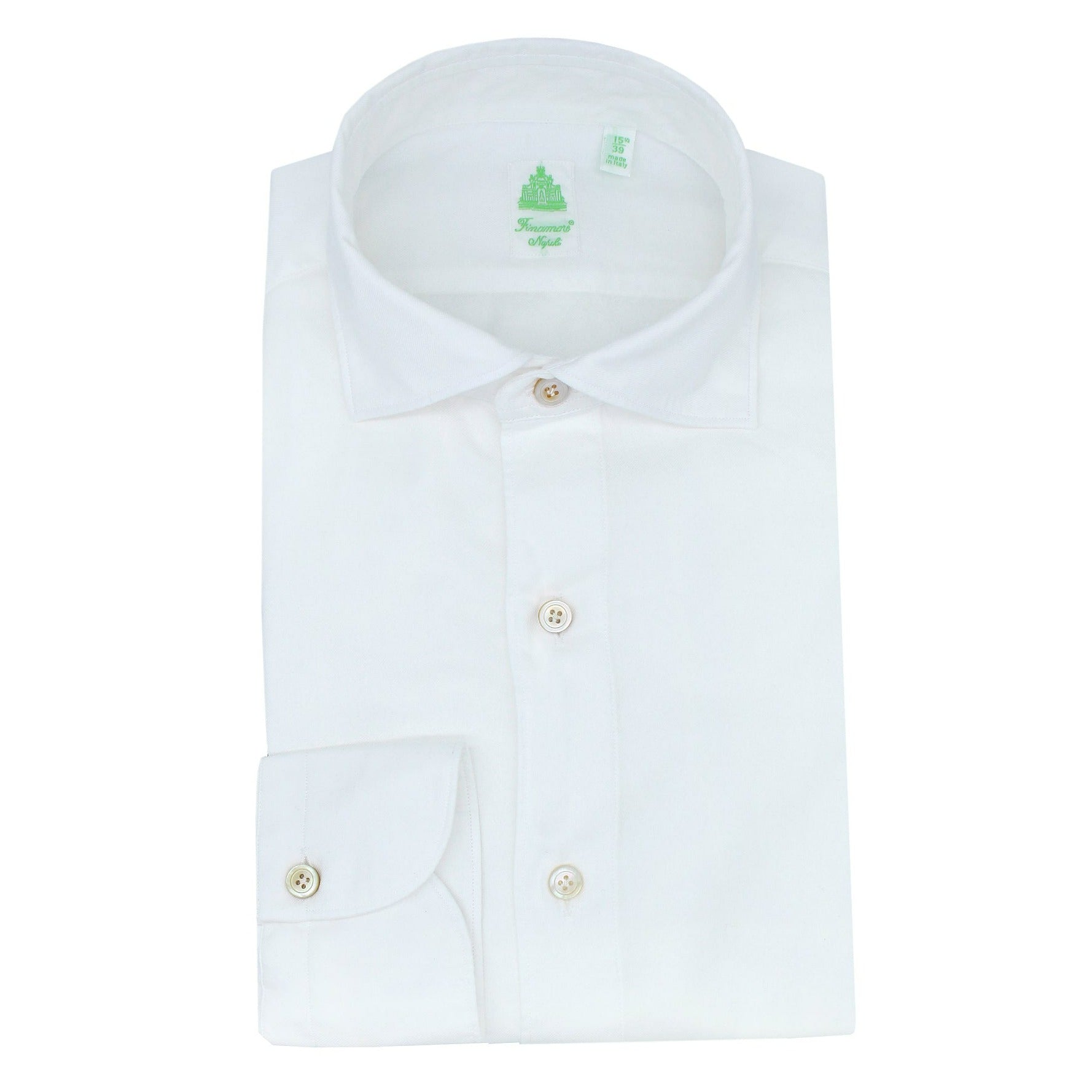 Tokyo sport shirt in white twill cotton