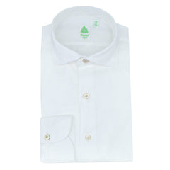 Tokyo sport shirt in white twill cotton