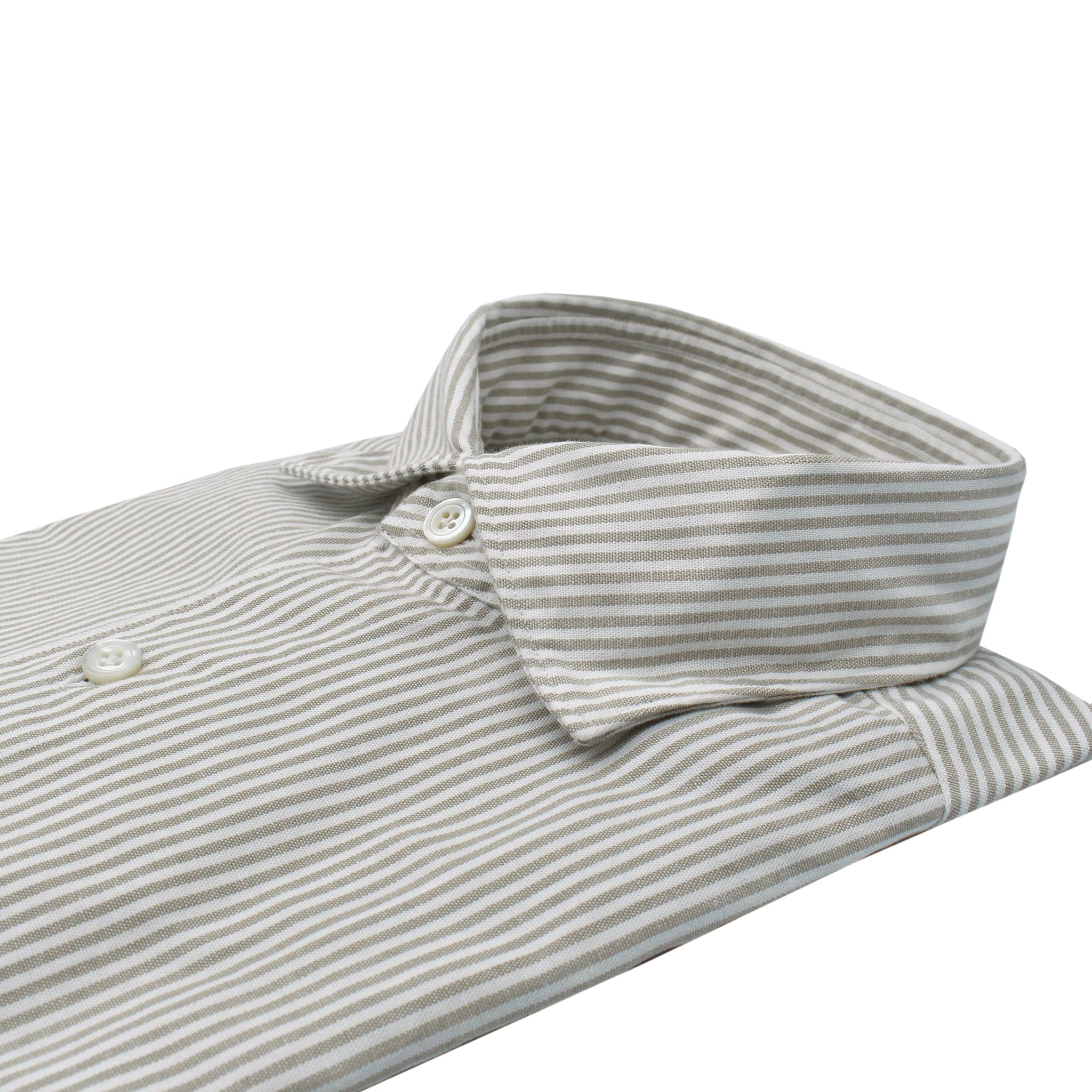 Camicia sportiva Tokyo chambray rigata beige