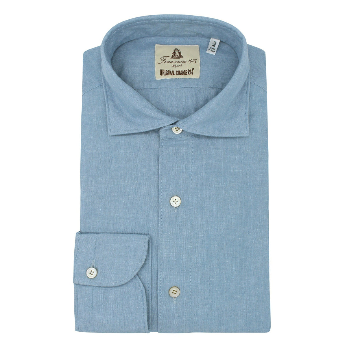 Shirt slim fit Tokyo in Chambray light blue