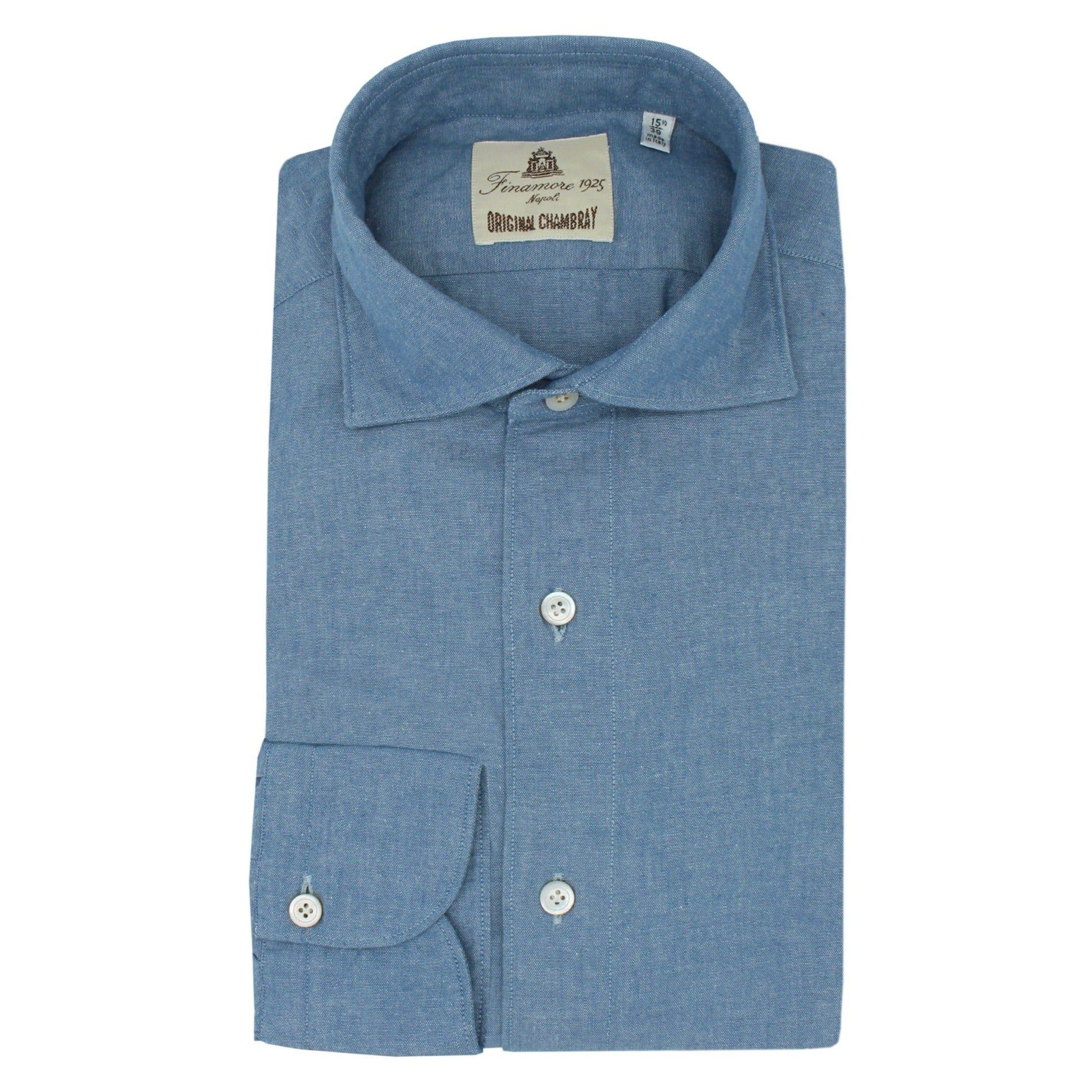 Shirt slim fit Tokyo in Chambray blue