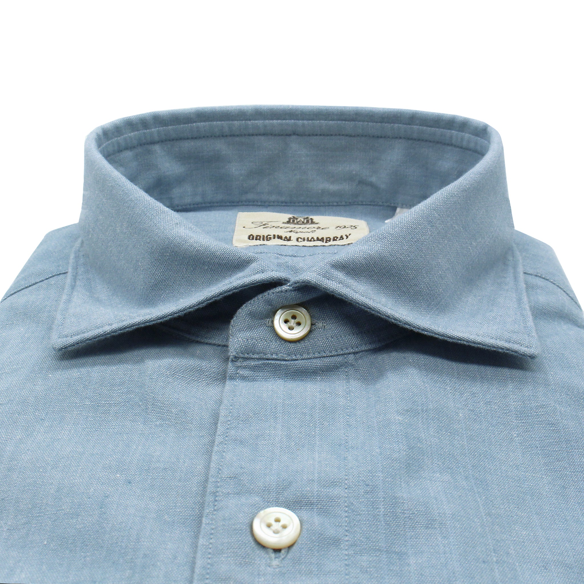 Shirt slim fit Tokyo in Chambray light blue