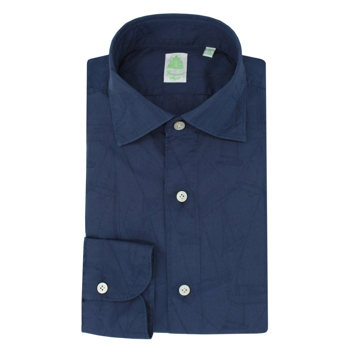 Tokyo slim fit shirt garment dyed jacquard fabric