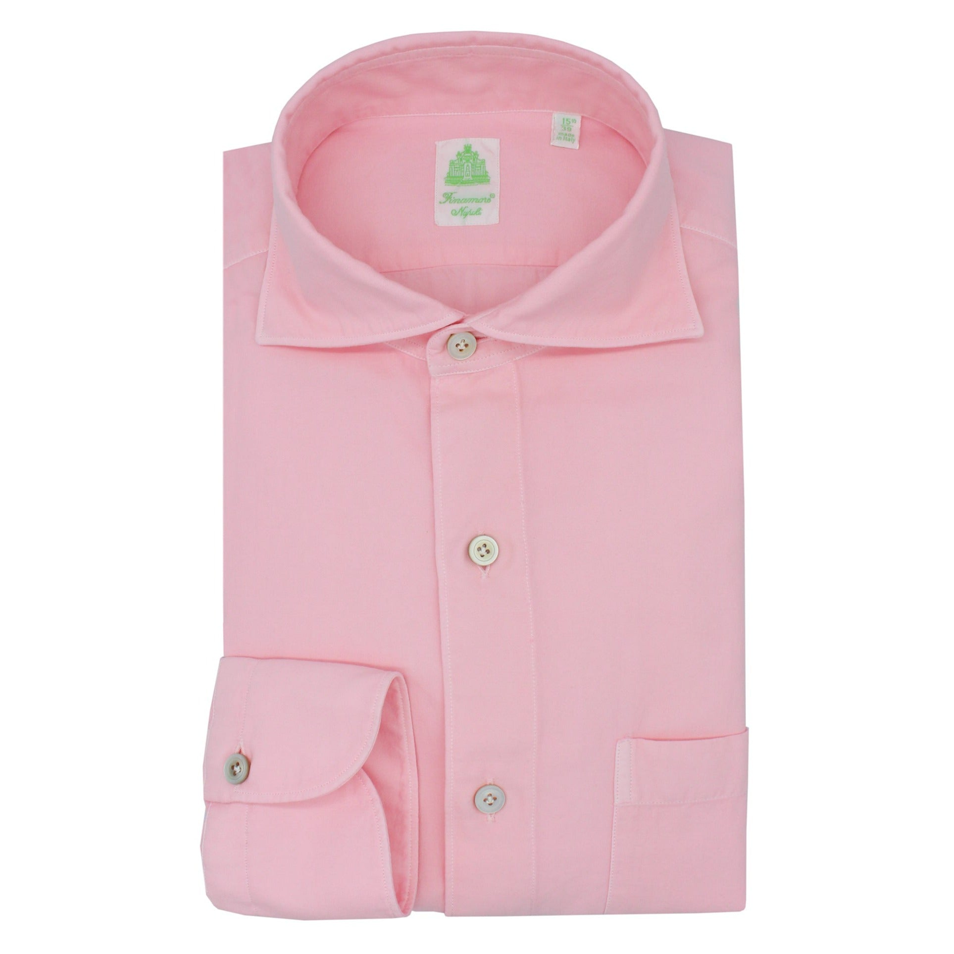 Tokyo slim fit pink garment dyed cotton shirt