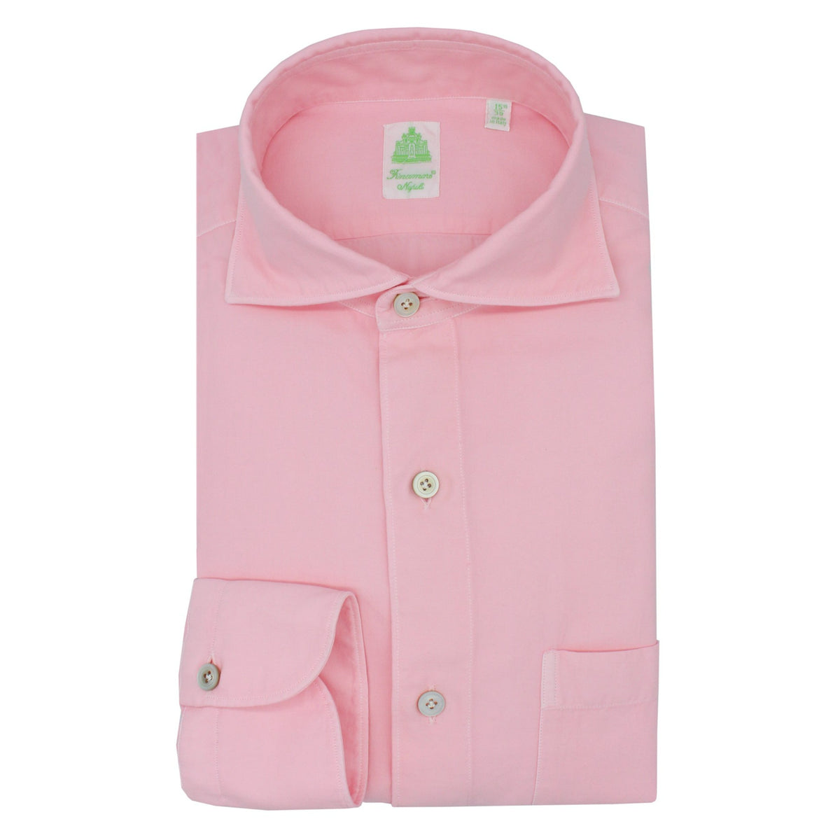 Tokyo slim fit pink garment dyed cotton shirt
