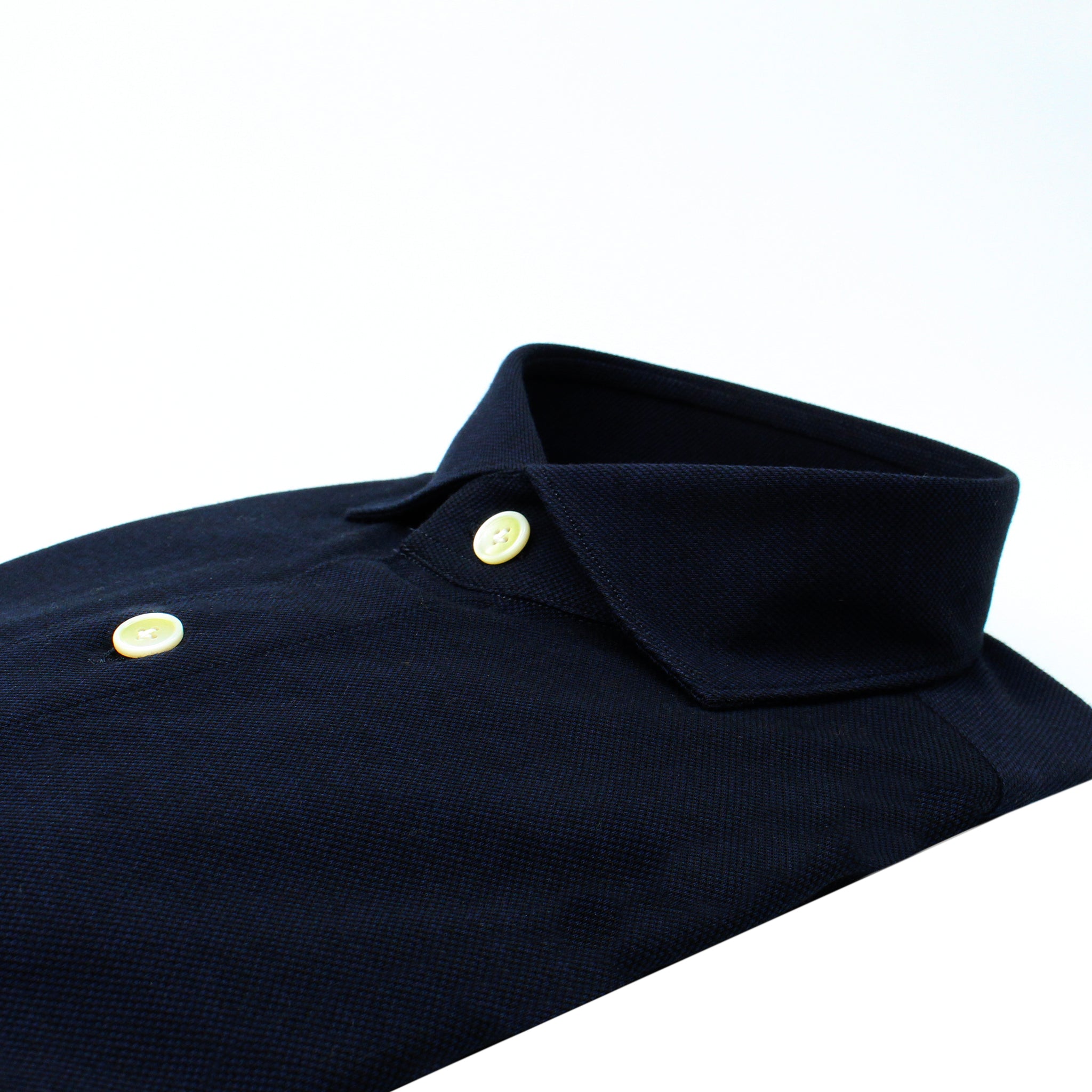 Toronto slim fit sport shirt in dark blue cotton jersey
