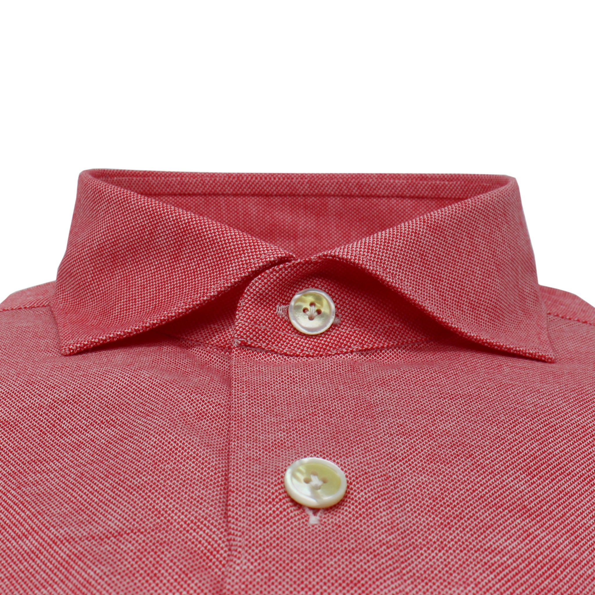 Camicia sportiva Toronto rossa slim fit in cotone jersey