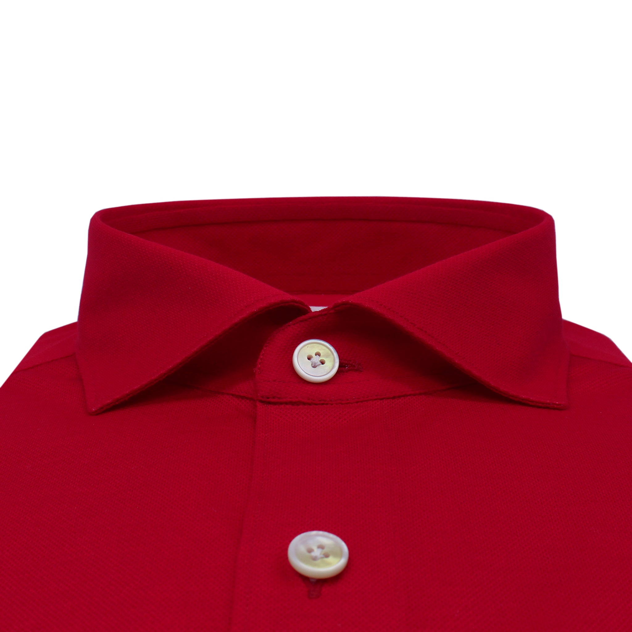 Camicia Toronto rossa slim fit in cotone jersey