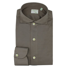 Camicia Toronto rossa slim fit in cotone jersey