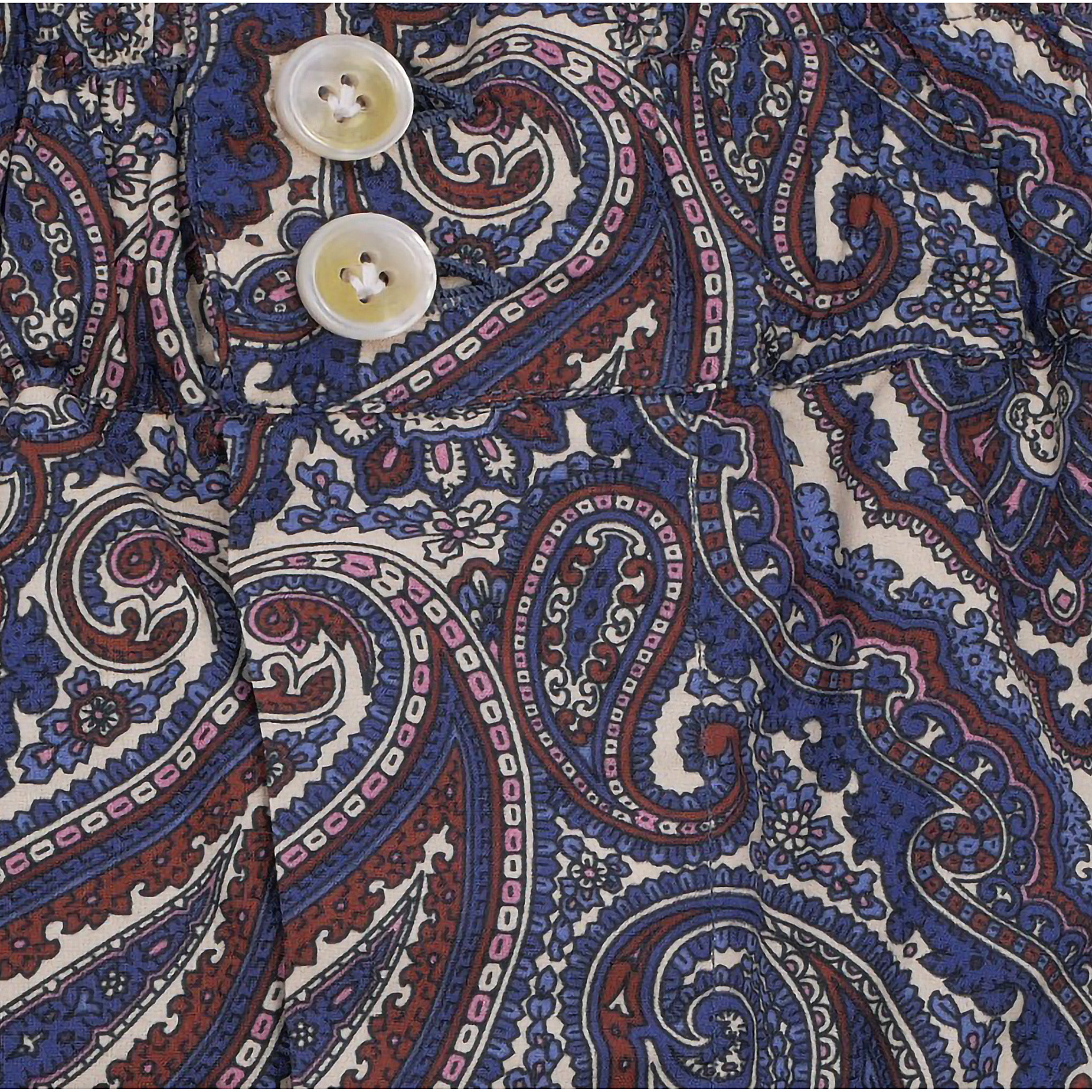 Boxer da uomo blu con fantasia paisley