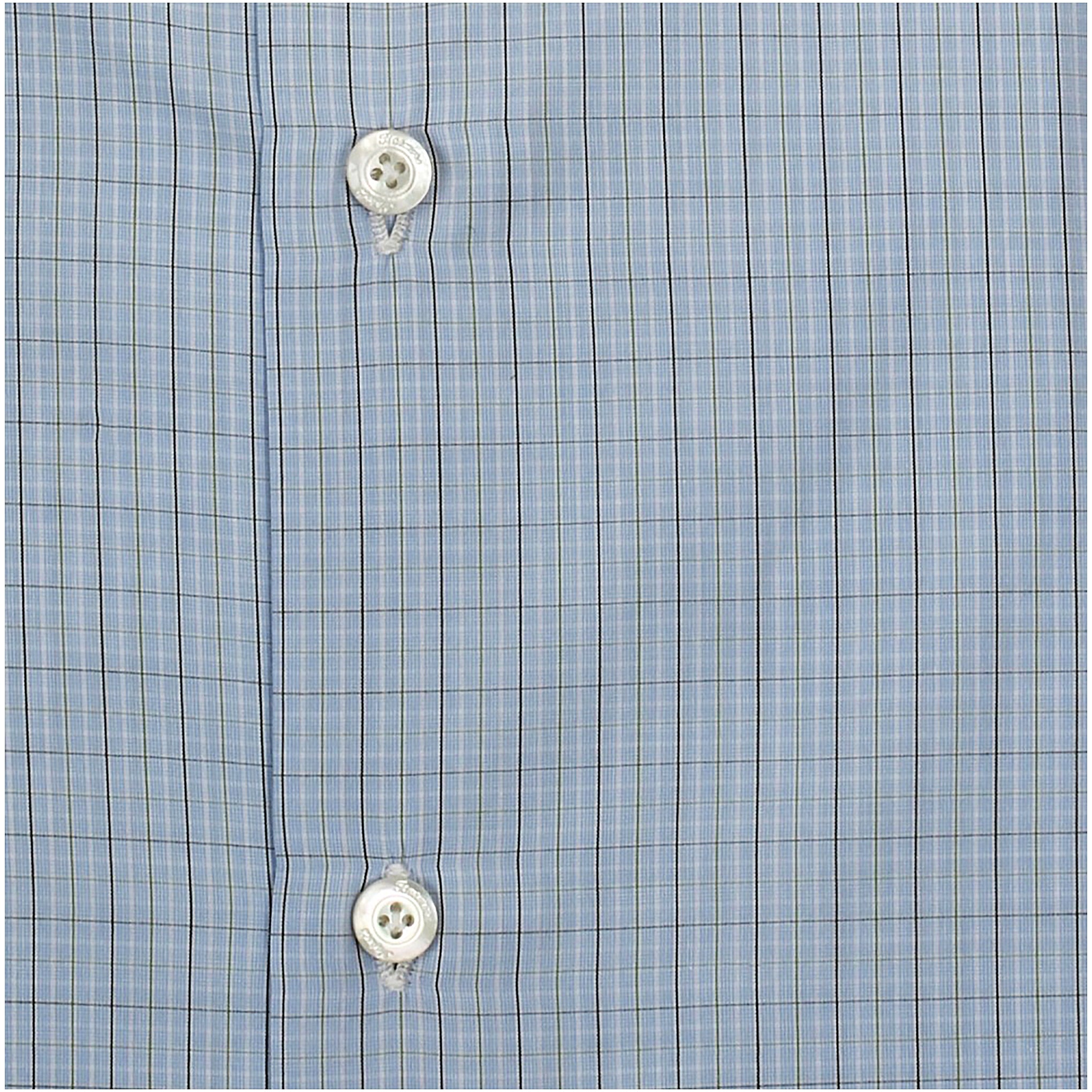Camicia classica Napoli 170 a due, quadri celeste o rosa Finamore 1925