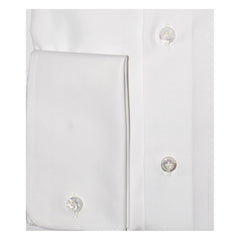Camicia Napoli classica in Popeline bianco con polso gemelli
