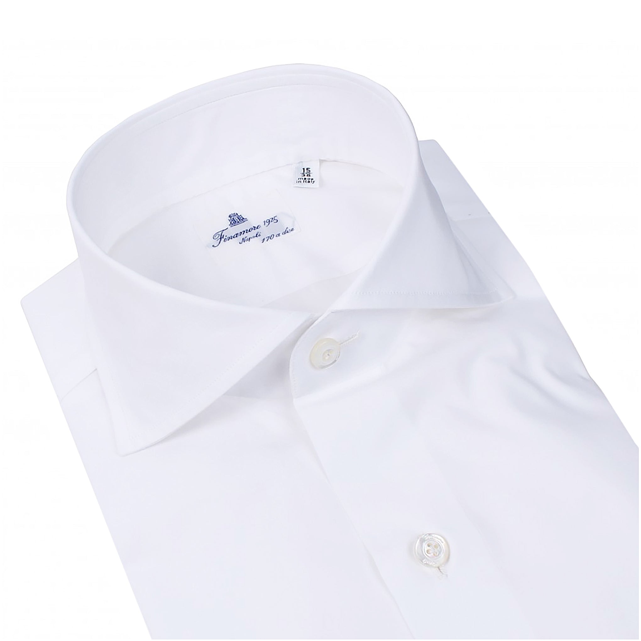 Camicia Napoli 170 a due collo classico francese azzurra o bianca