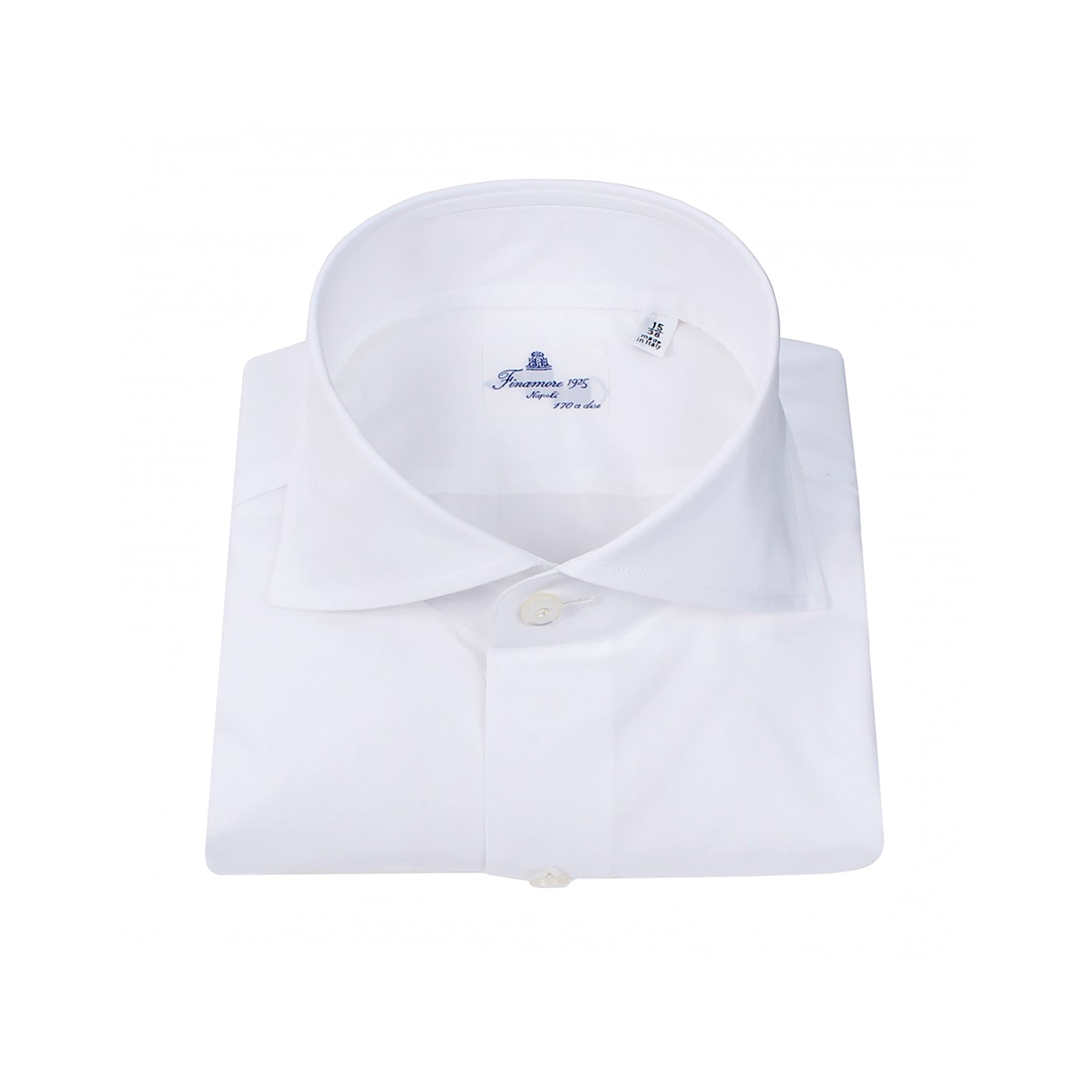 Dress shirt Napoli 170 a due classic collar Light blue or white