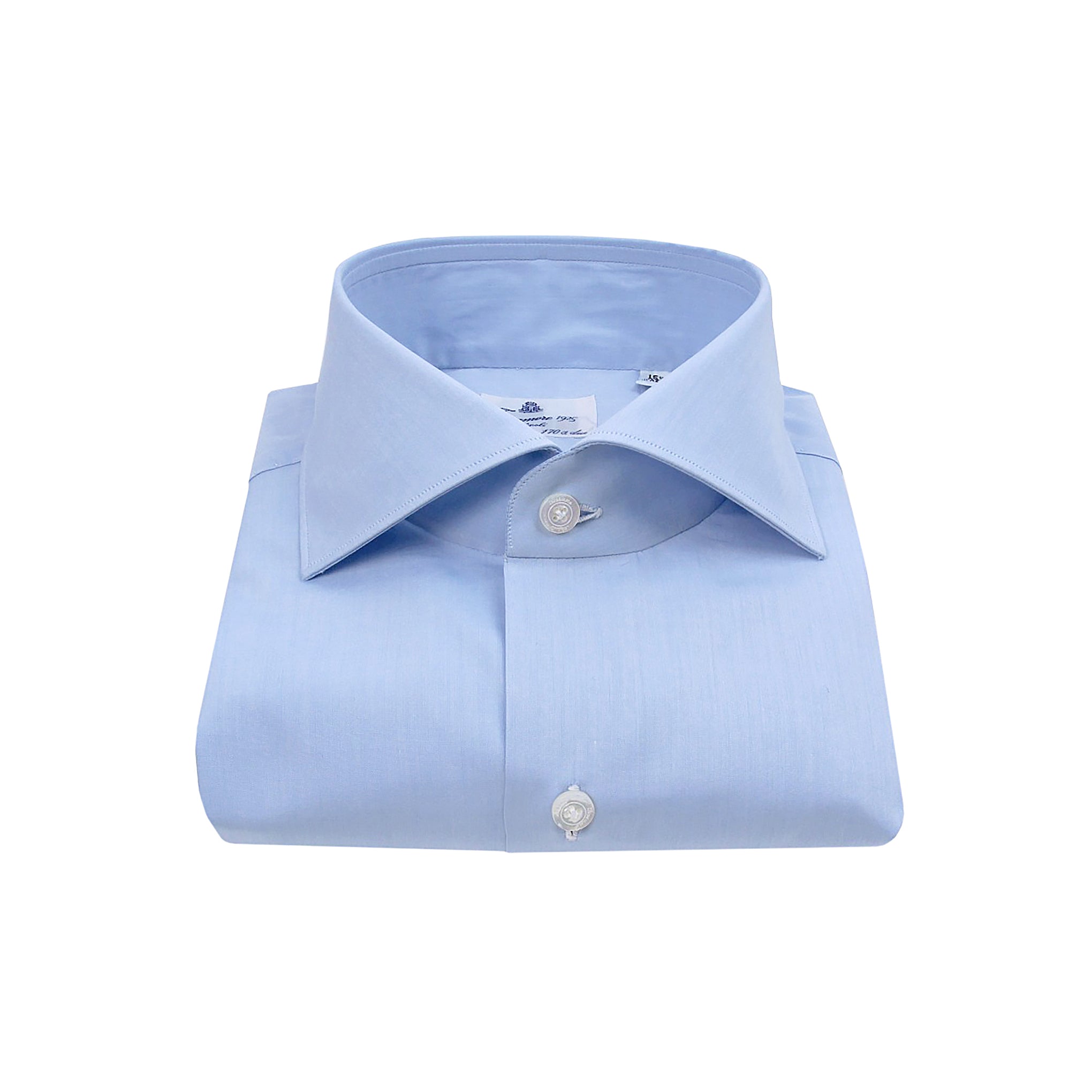 Camicia Napoli 170 a due collo classico francese azzurra o bianca