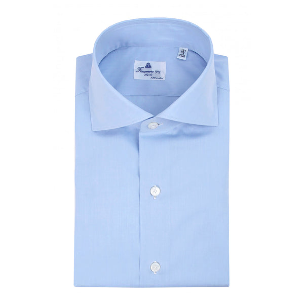 Dress shirt Napoli 170 a due classic collar Light blue or white 