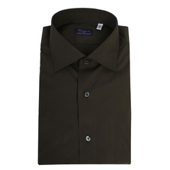 Dress shirt Milan slim fit elasticated dark blue, black or brown