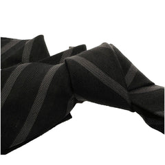 Anversa Cravatta Regimental sfoderata cashmere e seta grigio
