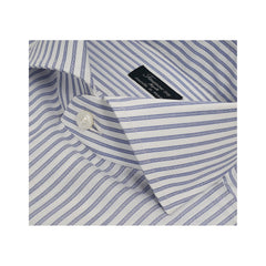Camicia Napoli vestibilità classica regolare in cotone a righe azzurre o blu